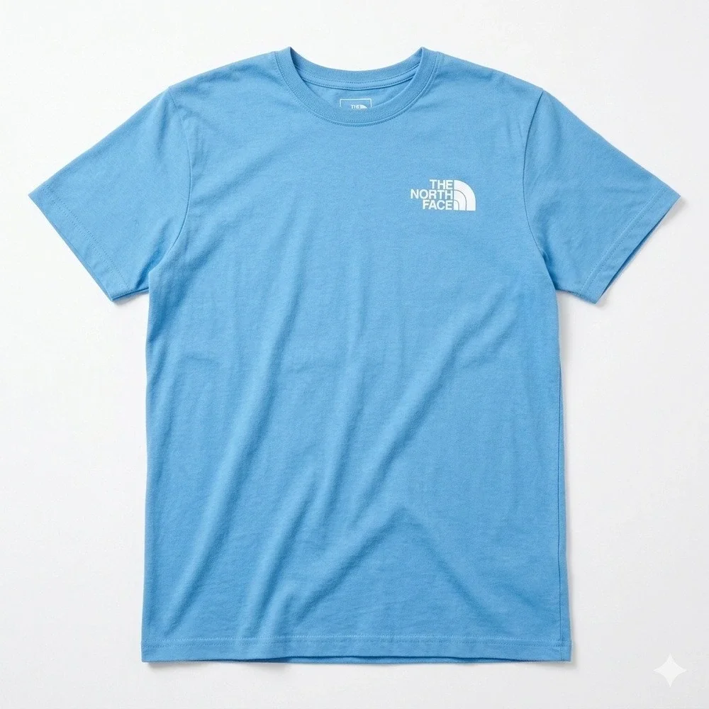 The North Face Mens Medium Blue Geodome Tent Graphic T-Shirt‎ Fine Alpine Equip